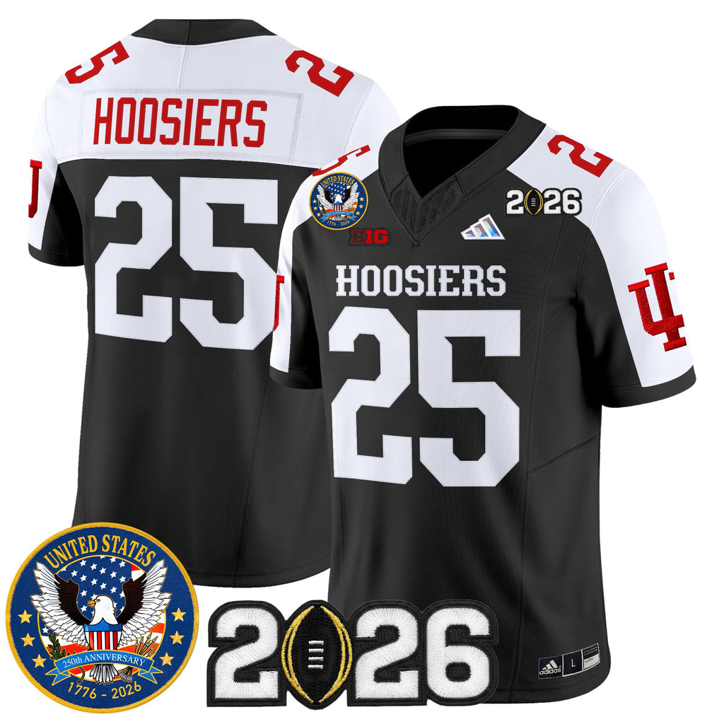 Men's Indiana Hoosiers "United States 250th Anniversary Patch" Vapor Limited Jersey - All Stitched