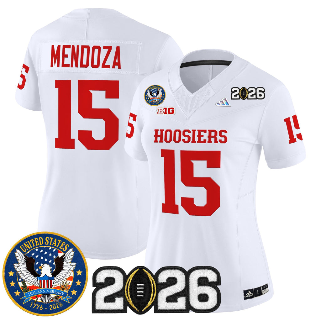 Women's Indiana Hoosiers "United States 250th Anniversary Patch" Vapor Limited Jersey - All Stitched