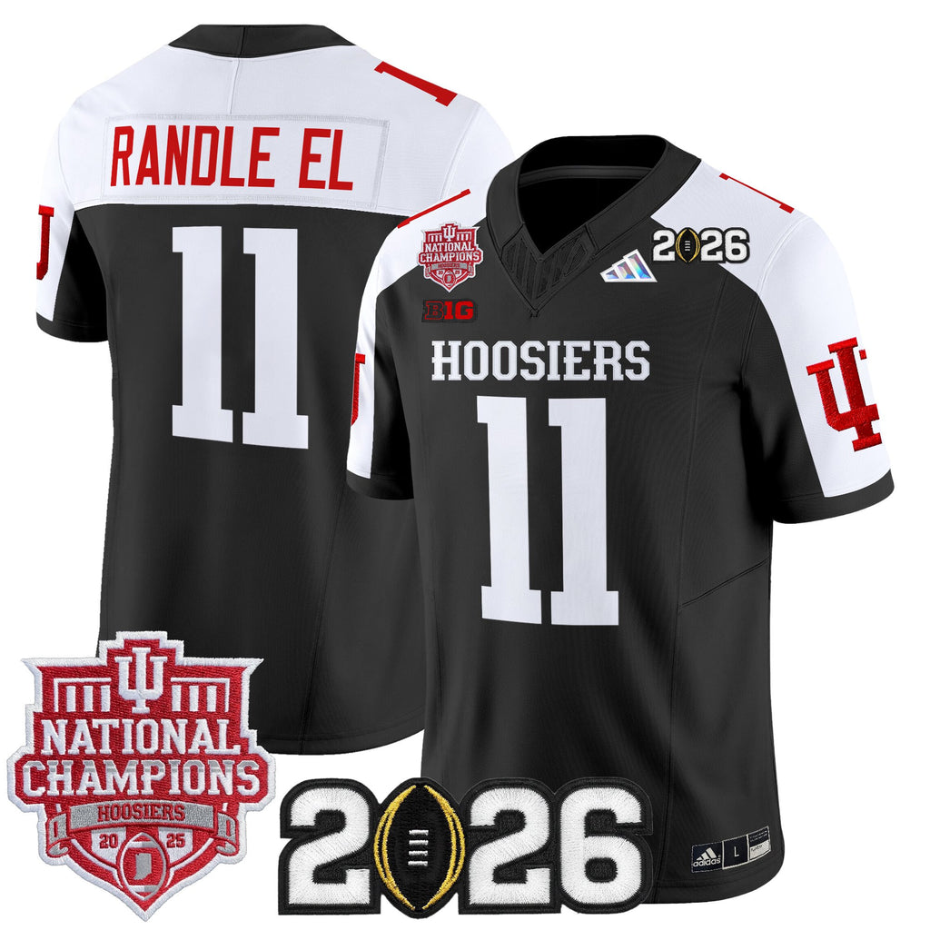 Men's Indiana Hoosiers 2025 National Champions & 2026 CFP Final Patch Vapor Limited Jersey - All Stitched