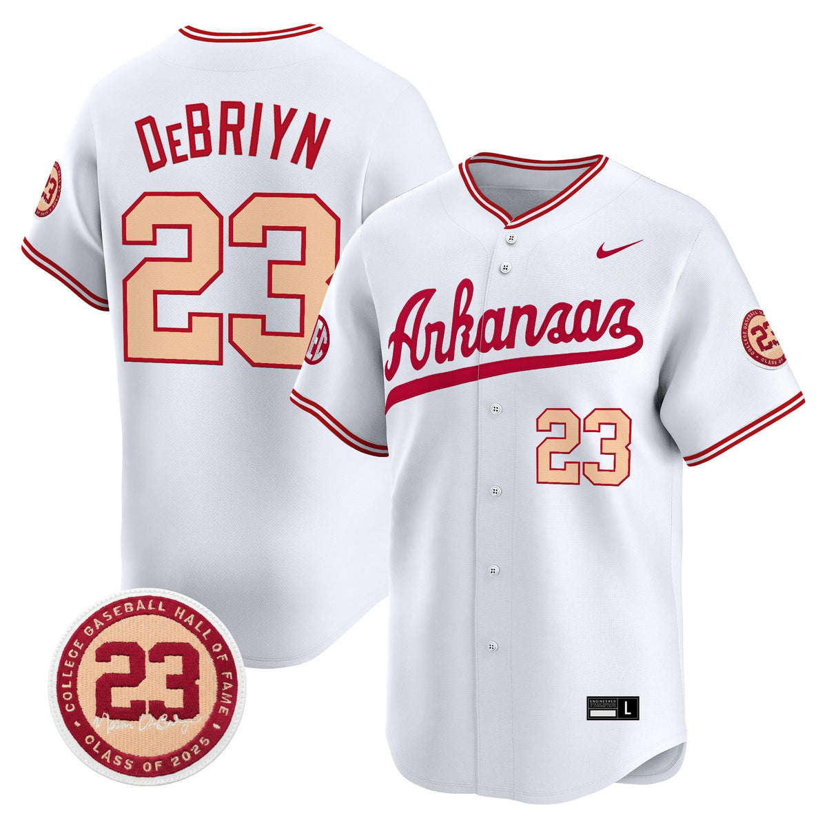Arkansas Razorbacks "Norm DeBriyn Night Edition" Vapor Premier Limited Jersey - All Stitched