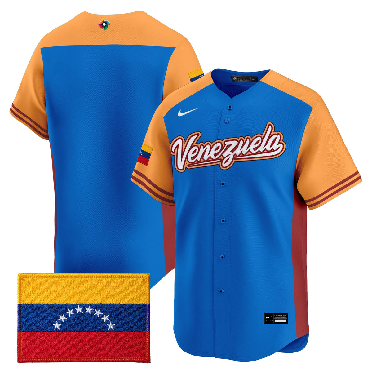 Men's Team Venezuela World Baseball Classic Vapor Premier Jersey - All Stitched