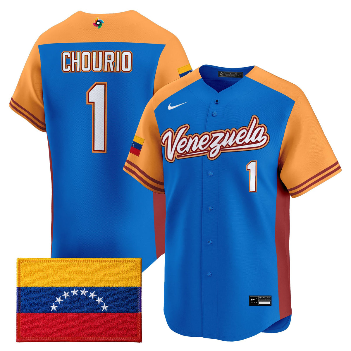 Men's Team Venezuela World Baseball Classic Vapor Premier Jersey - All Stitched