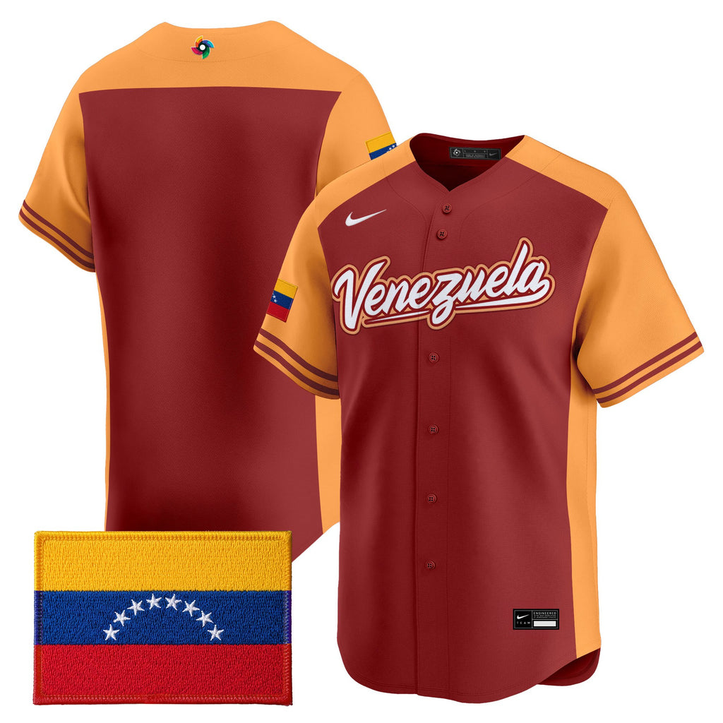 Men's Team Venezuela World Baseball Classic Vapor Premier Jersey - All Stitched