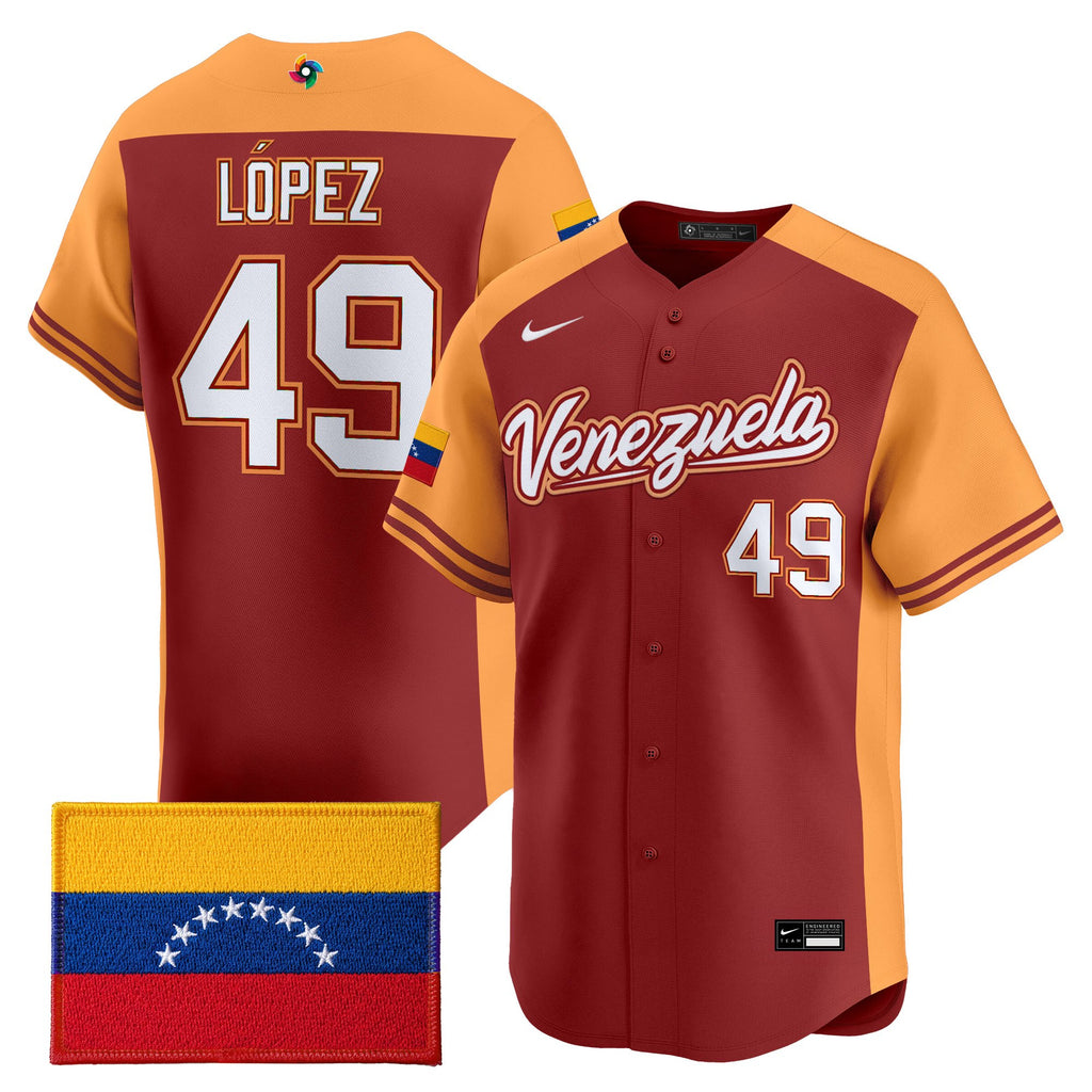 Men's Team Venezuela World Baseball Classic Vapor Premier Jersey - All Stitched