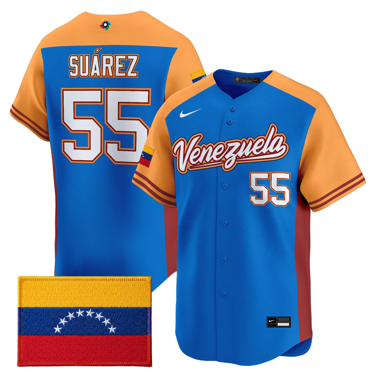 Men's Team Venezuela World Baseball Classic Vapor Premier Jersey - All Stitched