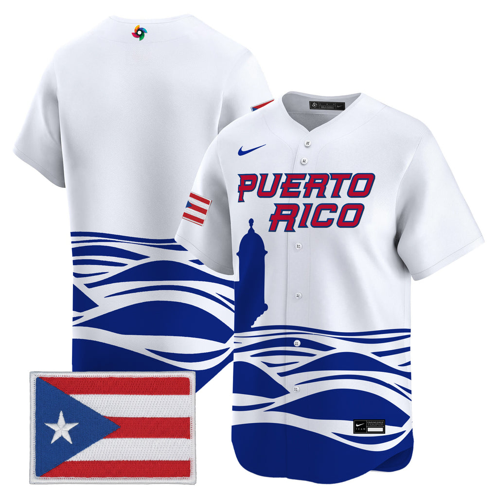 Men's Team Puerto Rico World Baseball Classic Vapor Premier Jersey - All Stitched