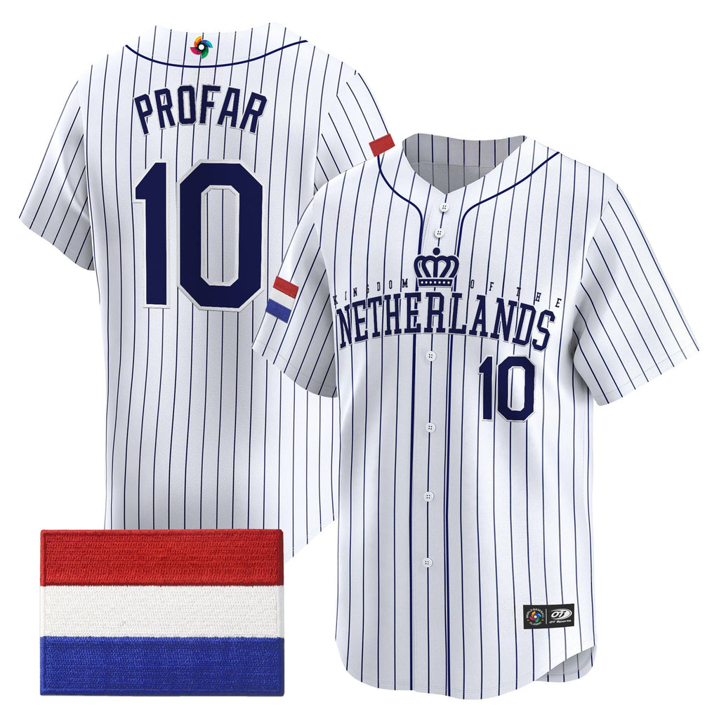 Men's Team Netherlands 2026 World Baseball Classic Vapor Premier Jersey - All Stitched