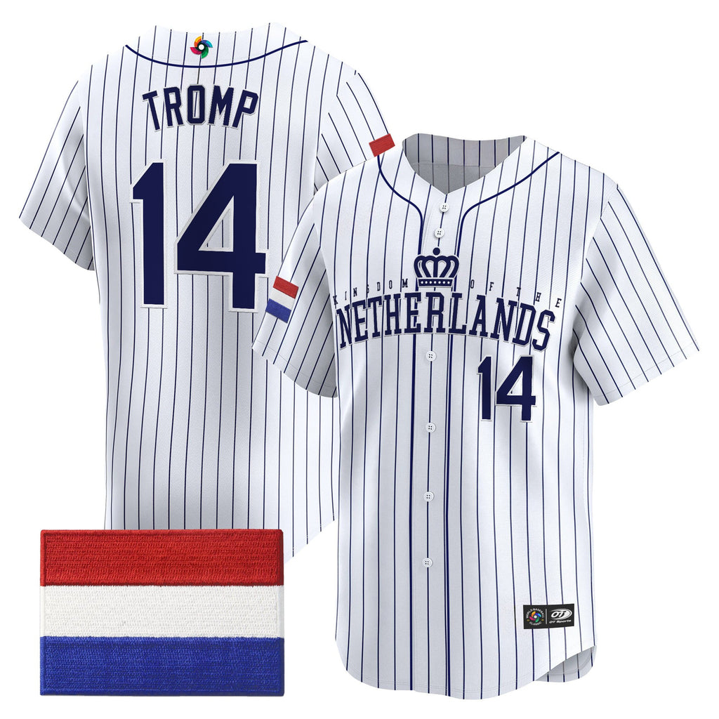 Men's Team Netherlands 2026 World Baseball Classic Vapor Premier Jersey - All Stitched
