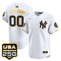 New York Yankees 250America Patch Vapor Premier Limited Custom Jersey - All Stitched