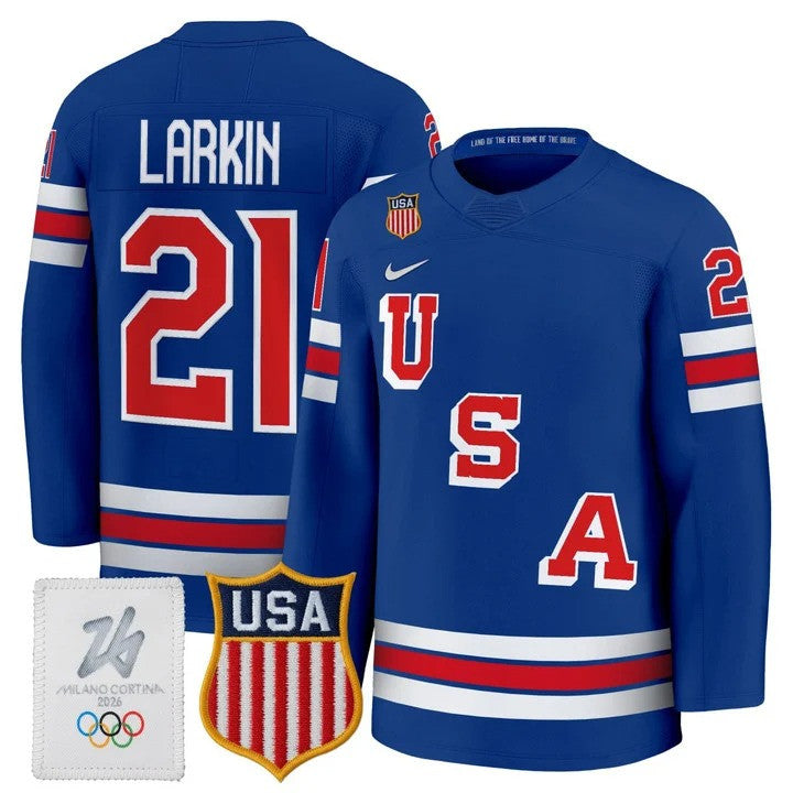Men's 2026 USA Olympic Premium Hockey Jersey - All Stitched
