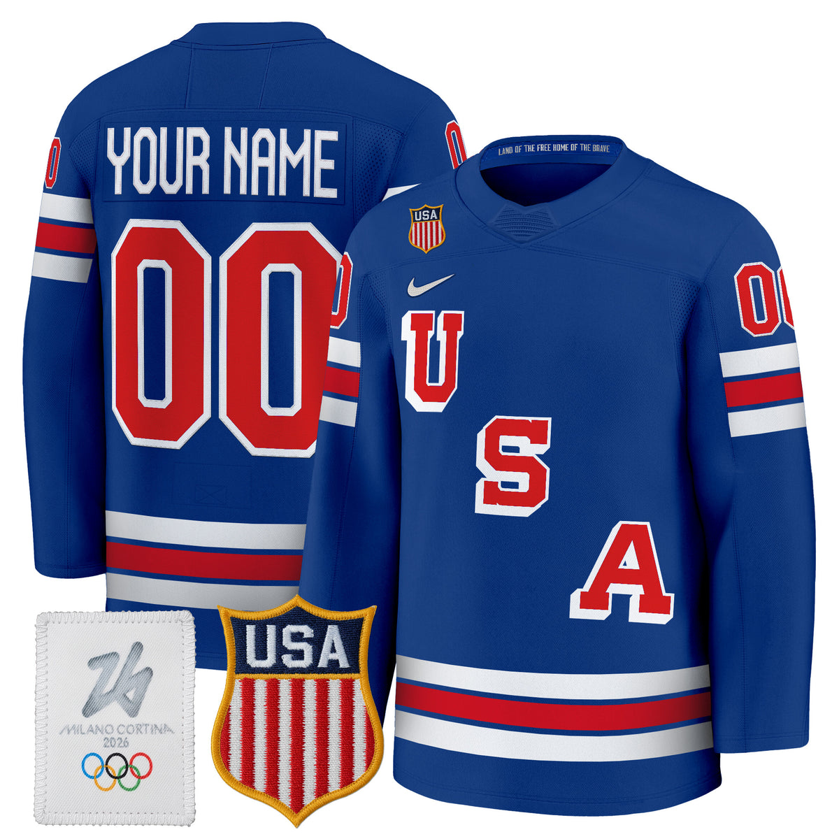 2026 USA Women's Olympic Gold Medalist Custom Hockey Jersey - All Stitched