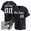 Toronto Blue Jays 50 Seasons Patch Vapor Premier Limited Custom Jersey - Gothic North Edition - All Stitched