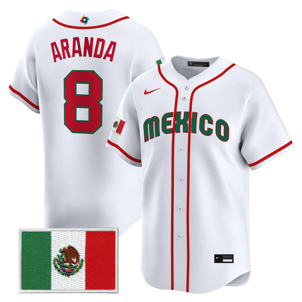 Men's Team Mexico World Baseball Classic Gold Vapor Premier Jersey - All Stitched