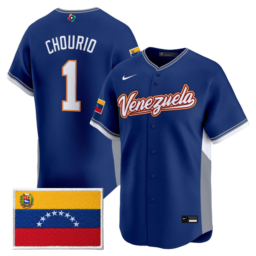 Men's Team Venezuela World Baseball Classic Gold Vapor Premier Jersey - All Stitched