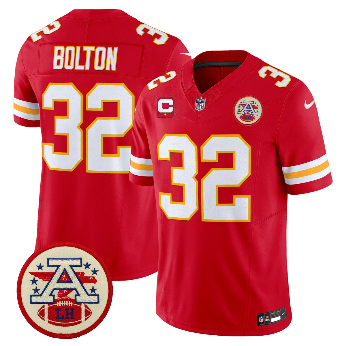 Men's Chiefs 2026 Lamar Hunt Patch Vapor Limited Jersey - All Stitched