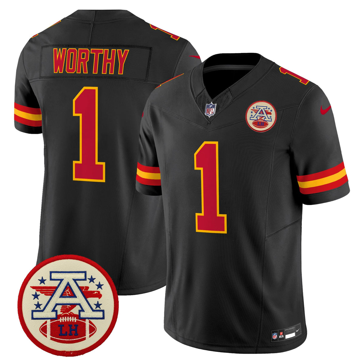 Men's Chiefs 2026 Lamar Hunt Patch Vapor Limited Jersey - All Stitched