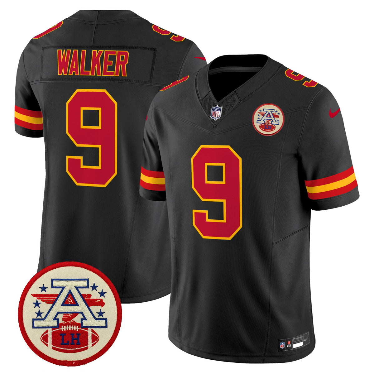Men's Chiefs 2026 Lamar Hunt Patch Vapor Limited Jersey - All Stitched