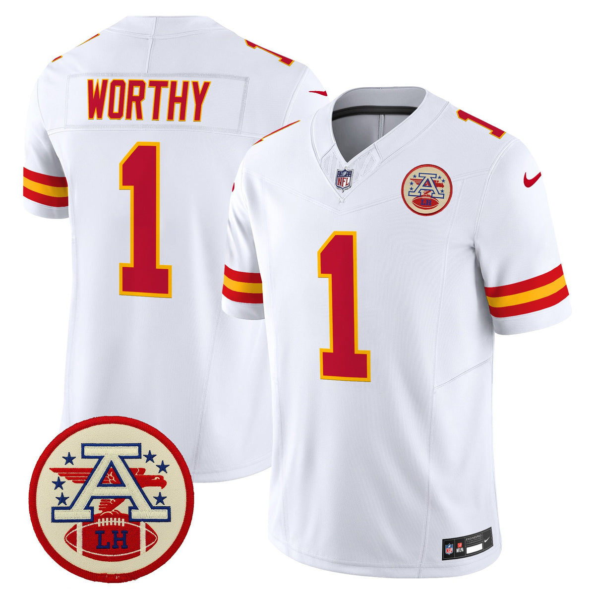 Men's Chiefs 2026 Lamar Hunt Patch Vapor Limited Jersey - All Stitched