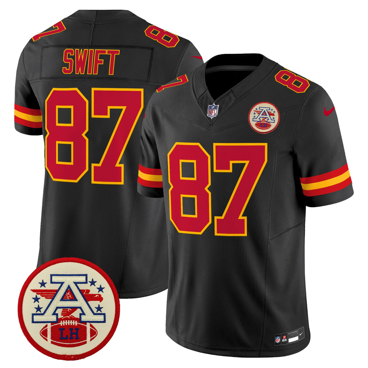 Men's Chiefs 2026 Lamar Hunt Patch Vapor Limited Jersey - All Stitched