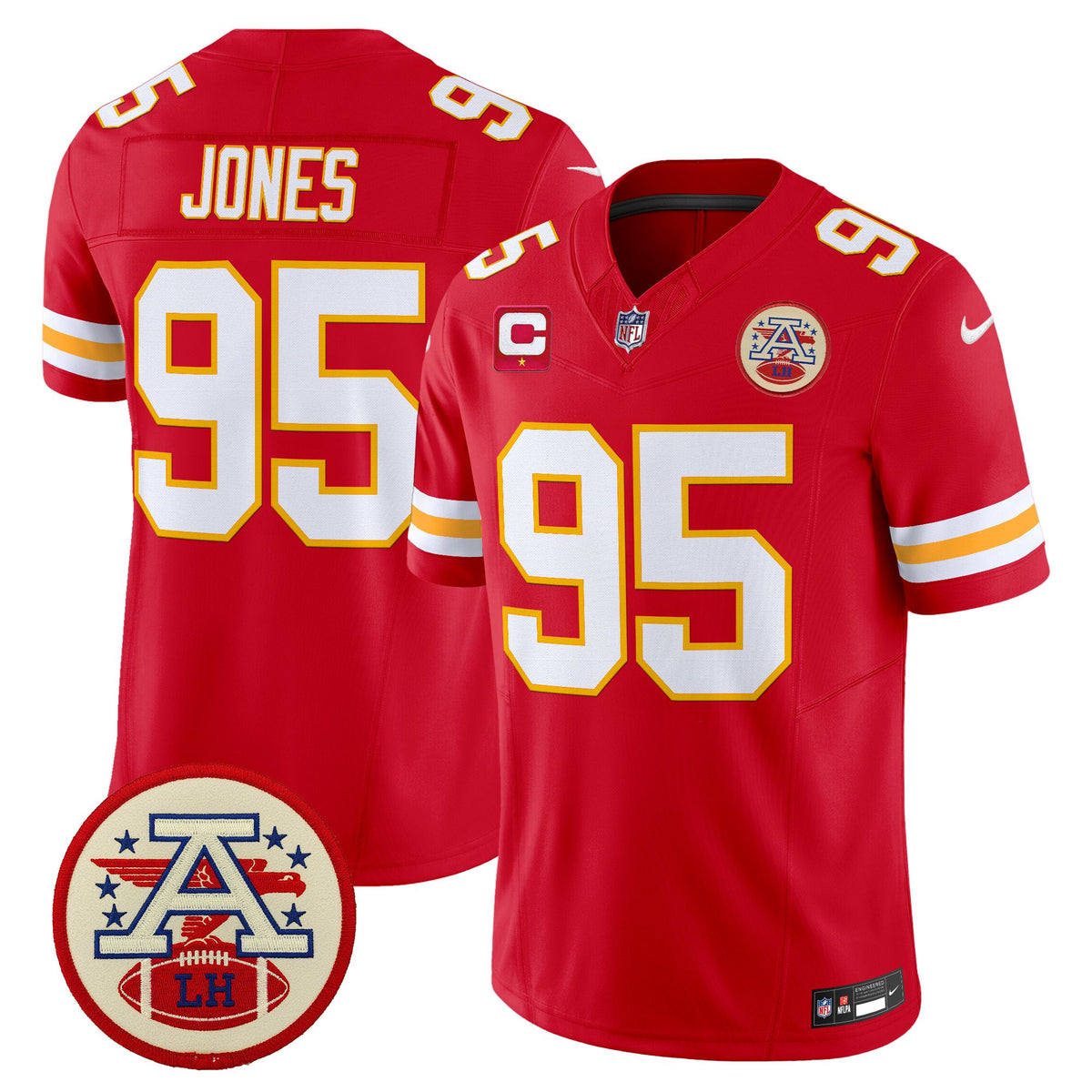 Men's Chiefs 2026 Lamar Hunt Patch Vapor Limited Jersey - All Stitched