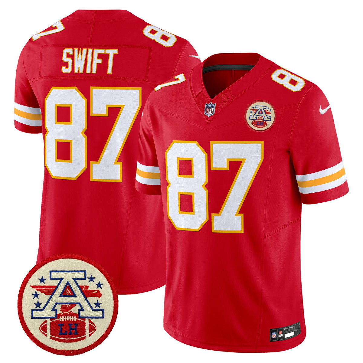 Men's Chiefs 2026 Lamar Hunt Patch Vapor Limited Jersey - All Stitched