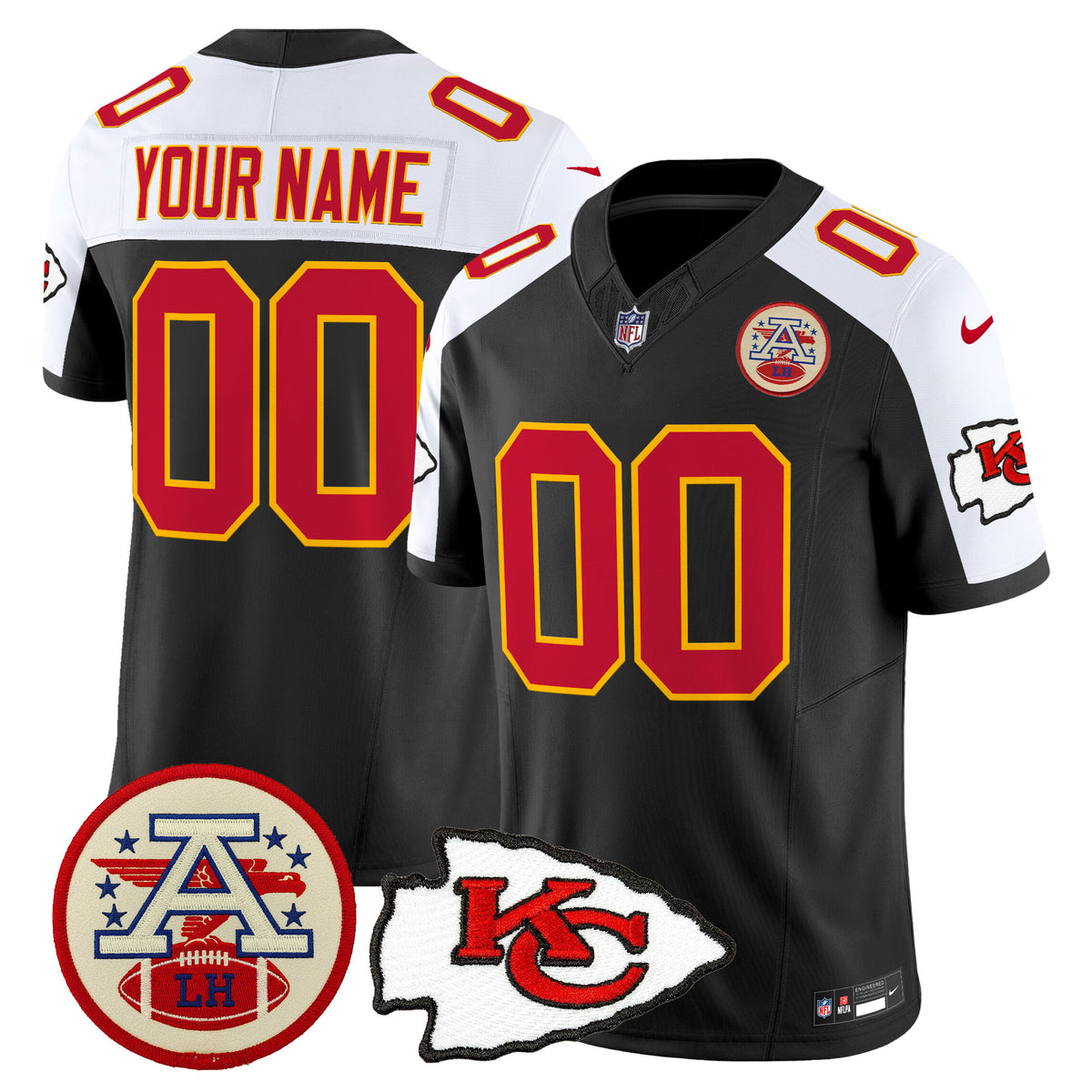 Chiefs 2026 Lamar Hunt Patch Vapor Limited Custom Jersey - All Stitched