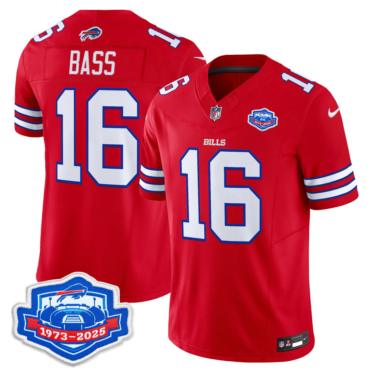 Men's Buffalo Bills 1973 - 2025 Farewell Season Patch Vapor Limited Jersey - All Stitched