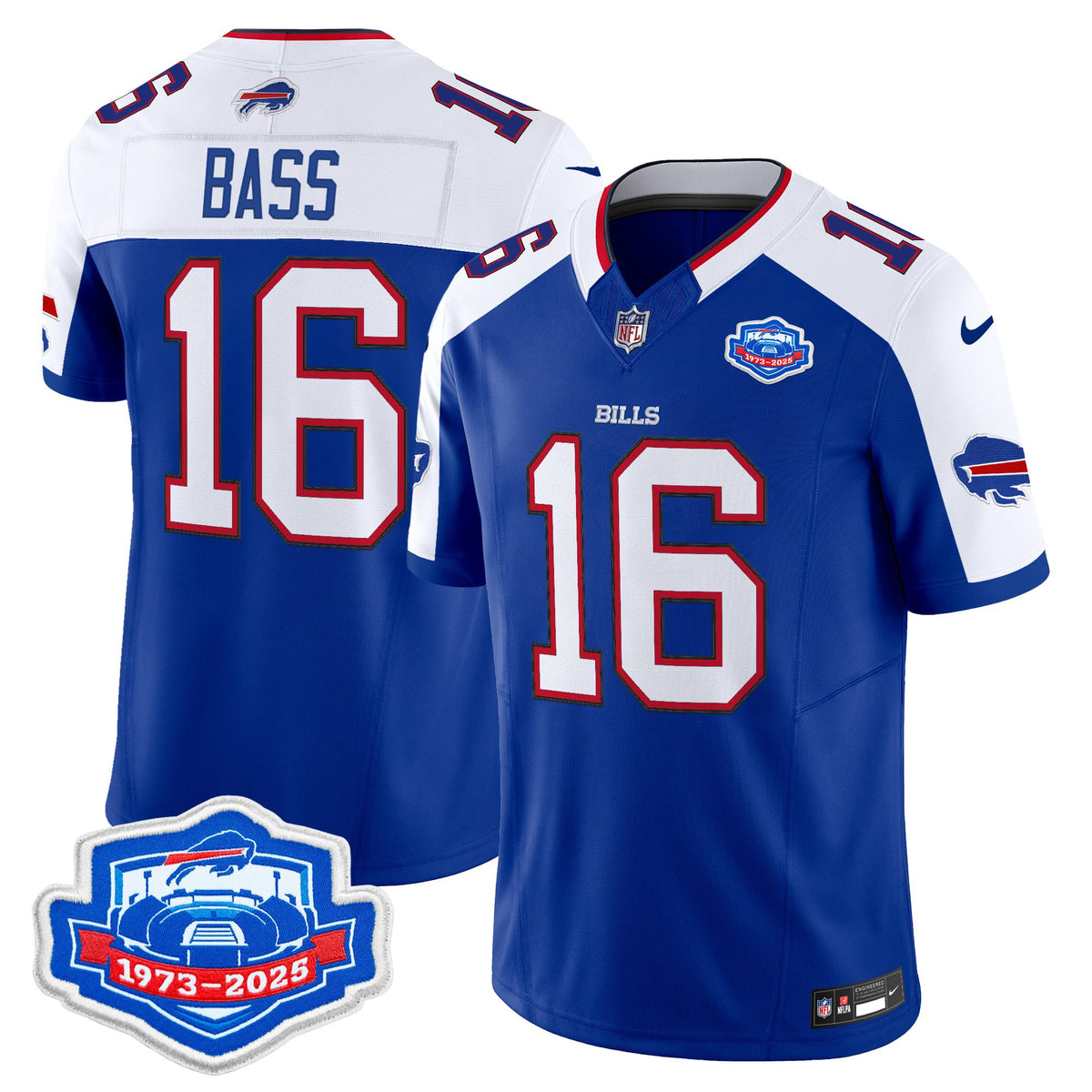 Men's Buffalo Bills 1973 - 2025 Farewell Season Patch Vapor Limited Jersey - All Stitched