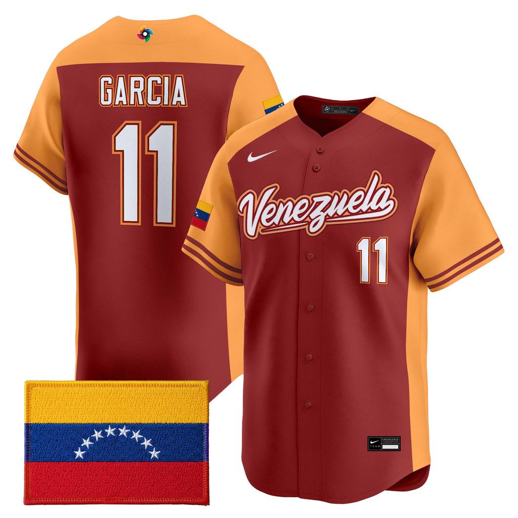 Men's Team Venezuela World Baseball Classic Vapor Premier Jersey - All Stitched