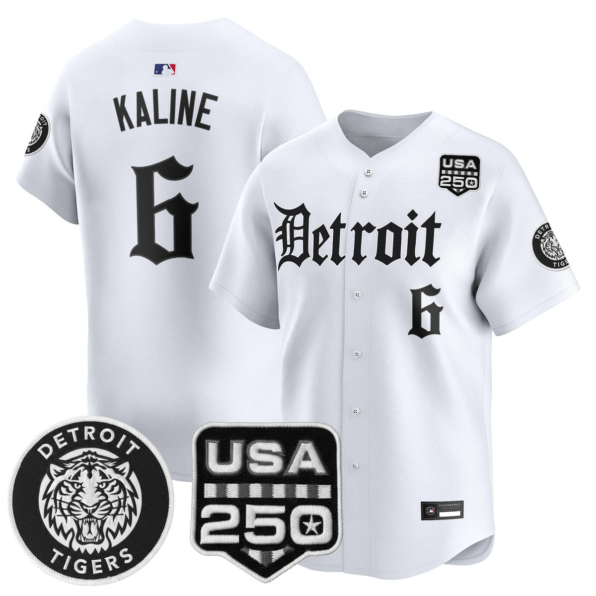 Men's Detroit Tigers ‘Gothic Edition’ Vapor Premier Limited Jersey - All Stitched