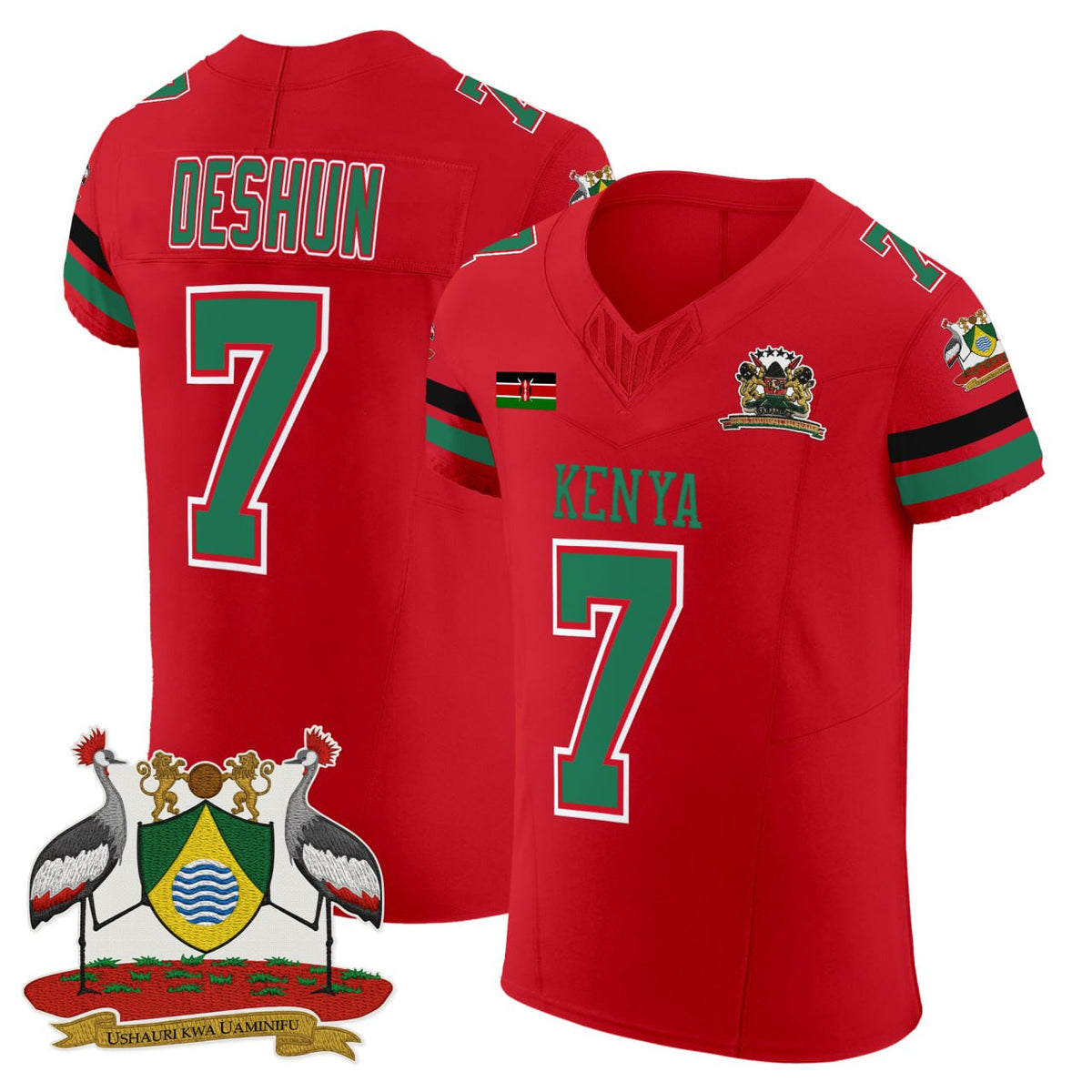 Red Kenya Vapor Elite Jersey - All Stitched