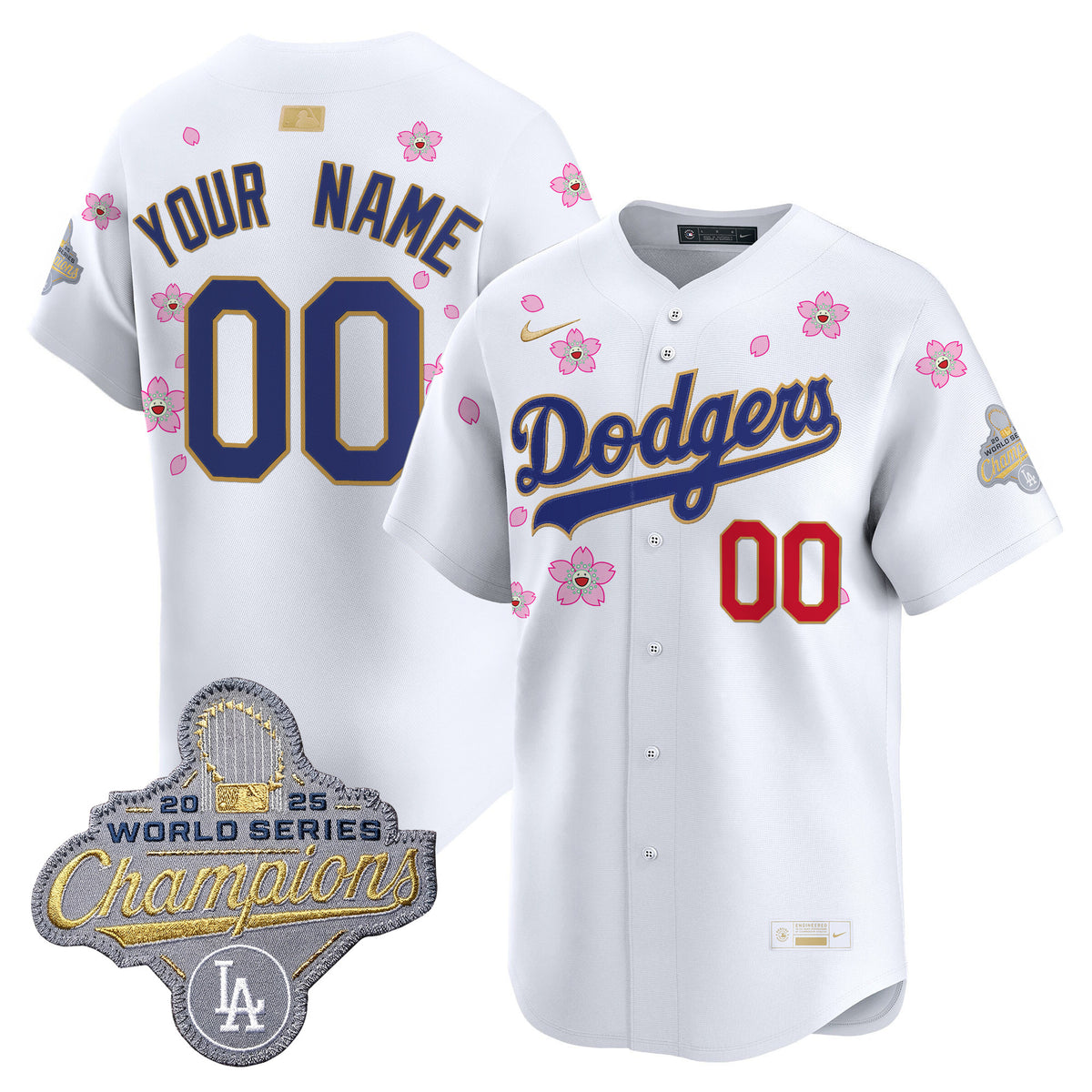 Los Angeles Dodgers "Tokyo Series x Gold Collection" Vapor Premier Limited Custom Jersey - All Stitched