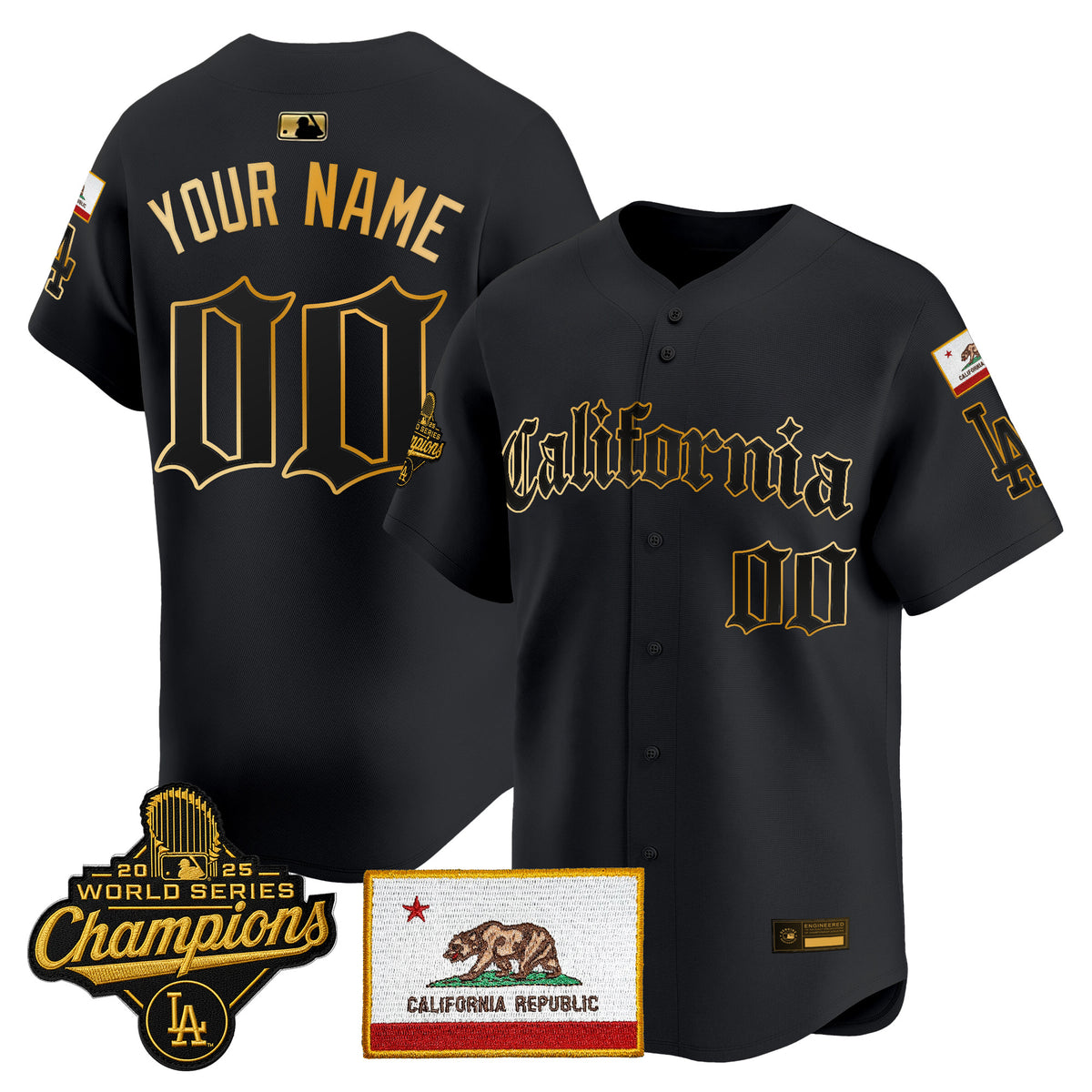 Los Angeles Dodgers "California Gothic Edition" Vapor Premier Limited Custom Jersey - All Stitched