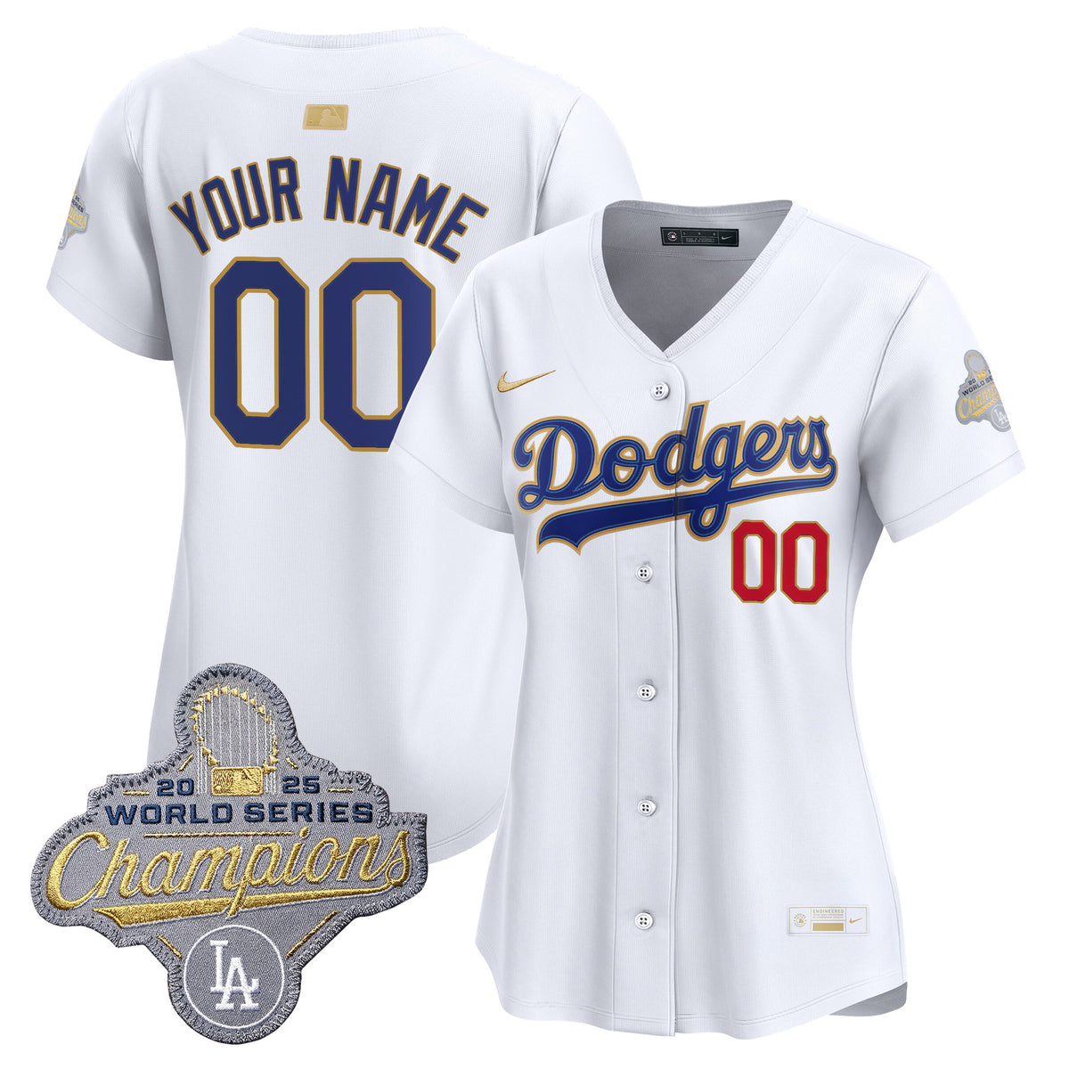 Los Angeles Dodgers "Gold Collection" Premier Limited Custom Jersey - All Stitched