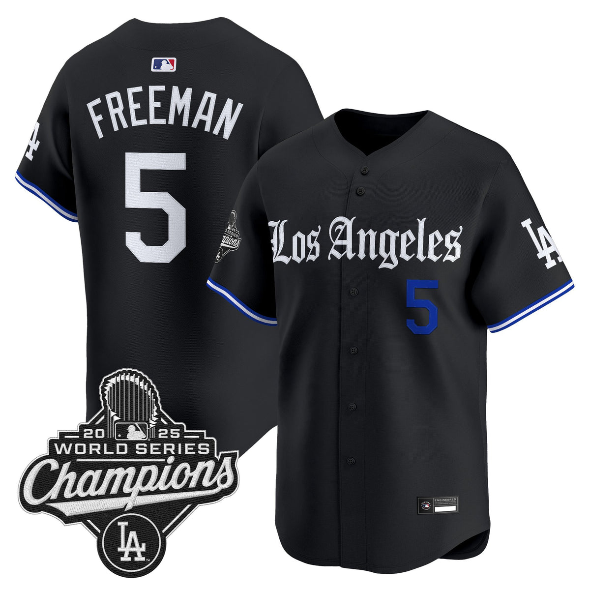 Los Angeles Dodgers "Gothic Edition" Vapor Premier Limited Jersey - All Stitched