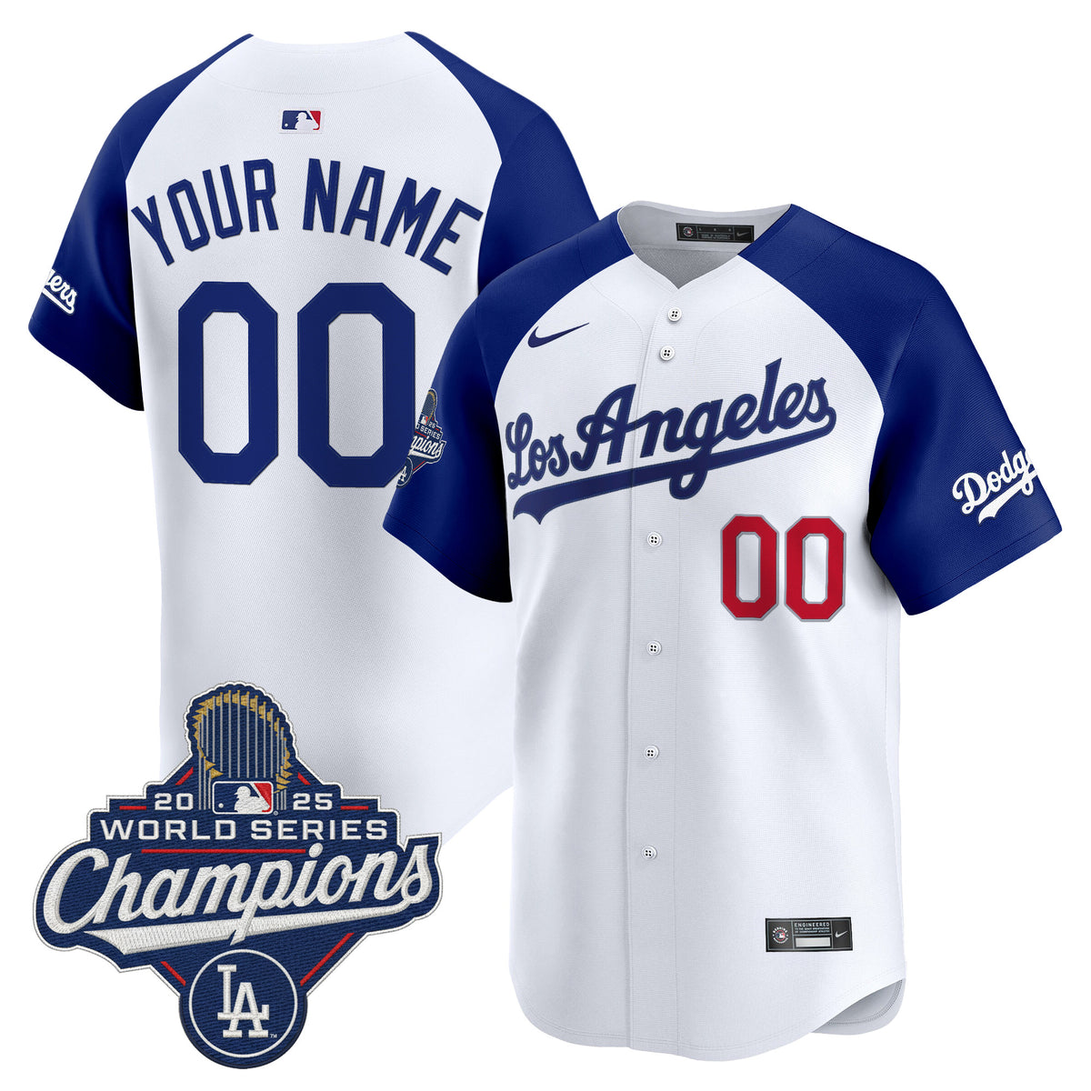 Dodgers 2026 Vapor Premier Limited Custom Jersey - World Series Champions Edition - All Stitched
