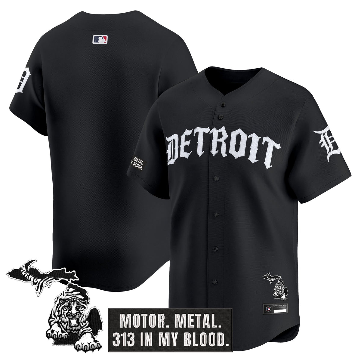 Men's Detroit Tigers 'Old English Edition' Vapor Premier Limited Jersey - All Stitched