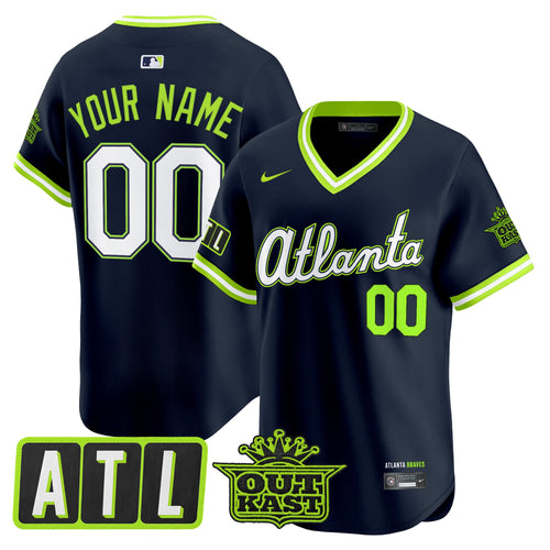 Atlanta Braves 2026 City Connect x Outkast Vapor Premier Limited Custom Jersey - All Stitched