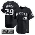 Men's Seattle Mariners 'Old English Edition' Vapor Premier Limited Jersey - All Stitched