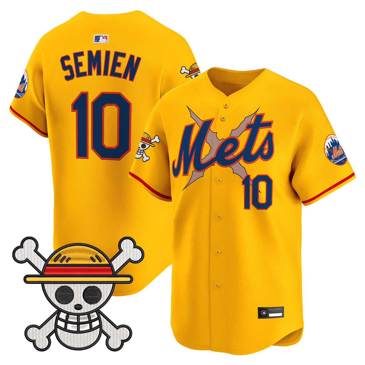 Men's New York Mets x One Piece Vapor Premier Limited Jersey - Stitched
