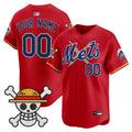 New York Mets x One Piece Vapor Premier Limited Custom Jersey - Stitched
