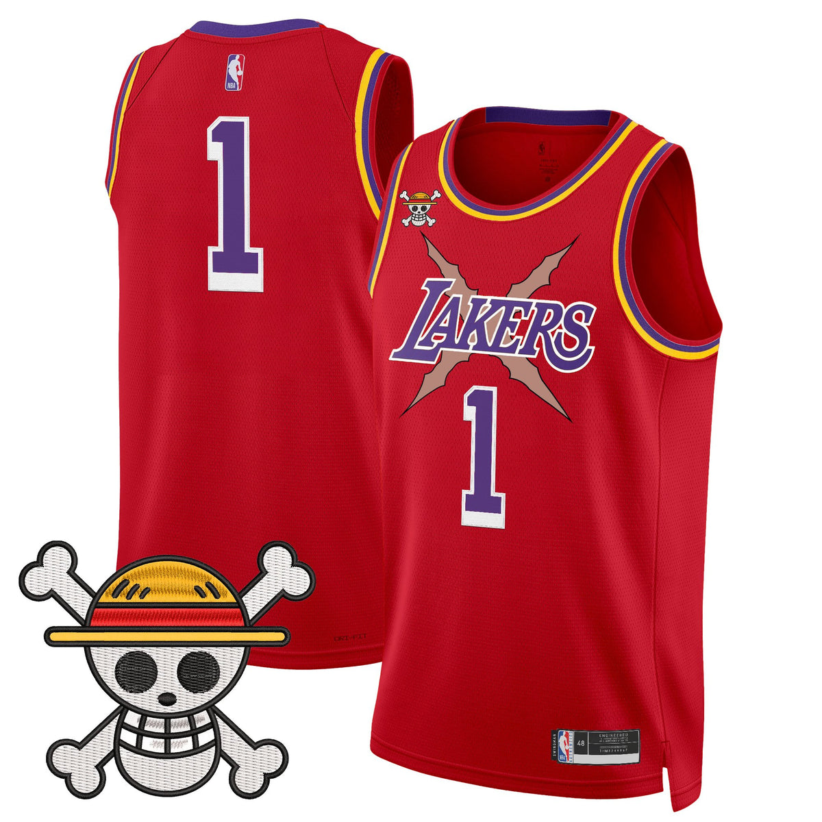 Men's Los Angeles Lakers x One Piece Swingman Jersey - Stitched