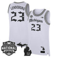 Men's Michigan Wolverines 2026 National Champions Patch Basketball Jersey - Gothic Edition - All Stitched