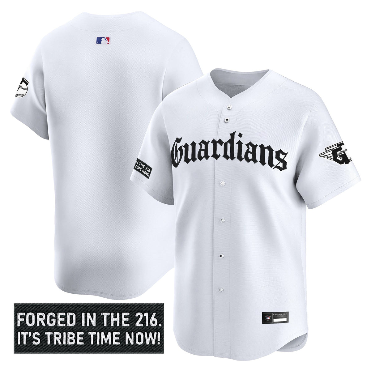 Men's Cleveland Guardians 'Gothic Iron Edition' Vapor Premier Limited Jersey - All Stitched