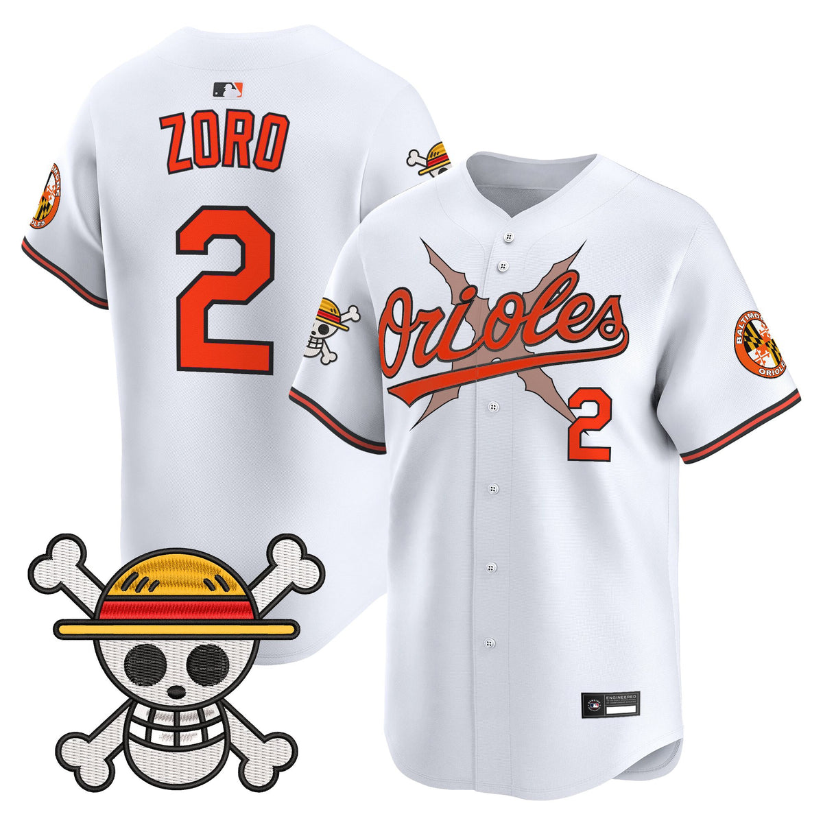 Men's Baltimore Orioles x One Piece Vapor Premier Limited Jersey - Stitched