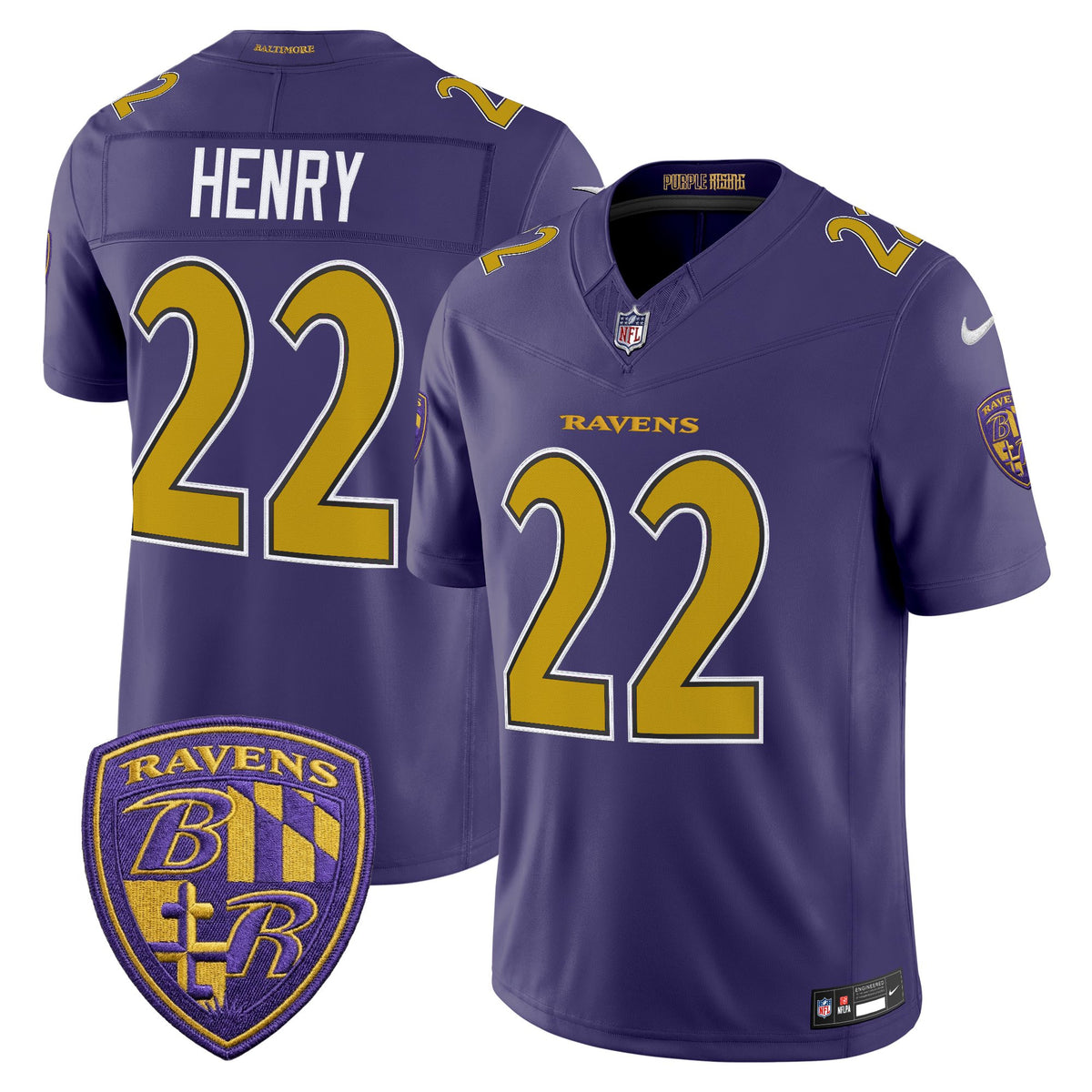 Men's Baltimore Ravens 2026 Vapor Limited Jersey - All Stitched