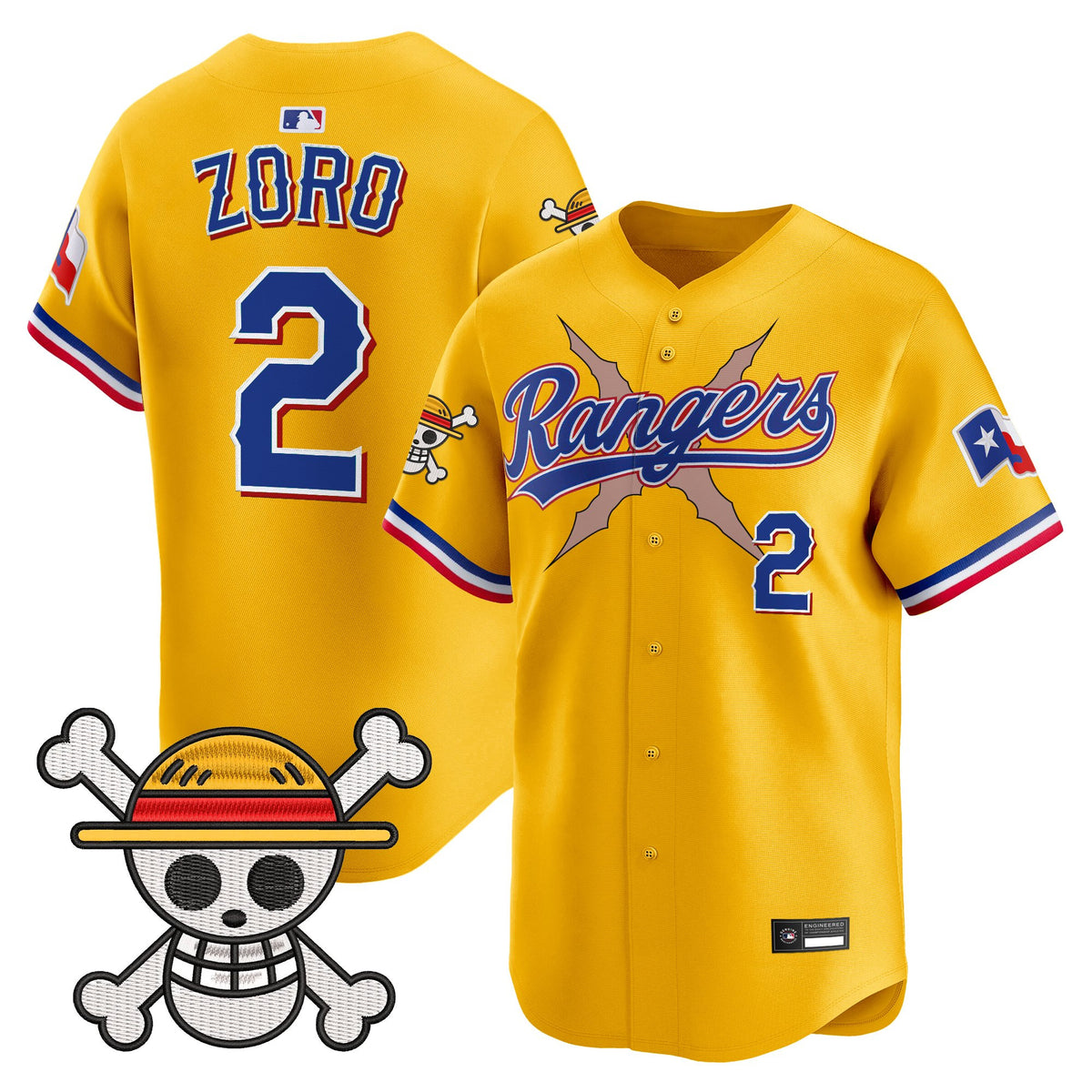 Men's Texas Rangers x One Piece Vapor Premier Limited Jersey - Stitched