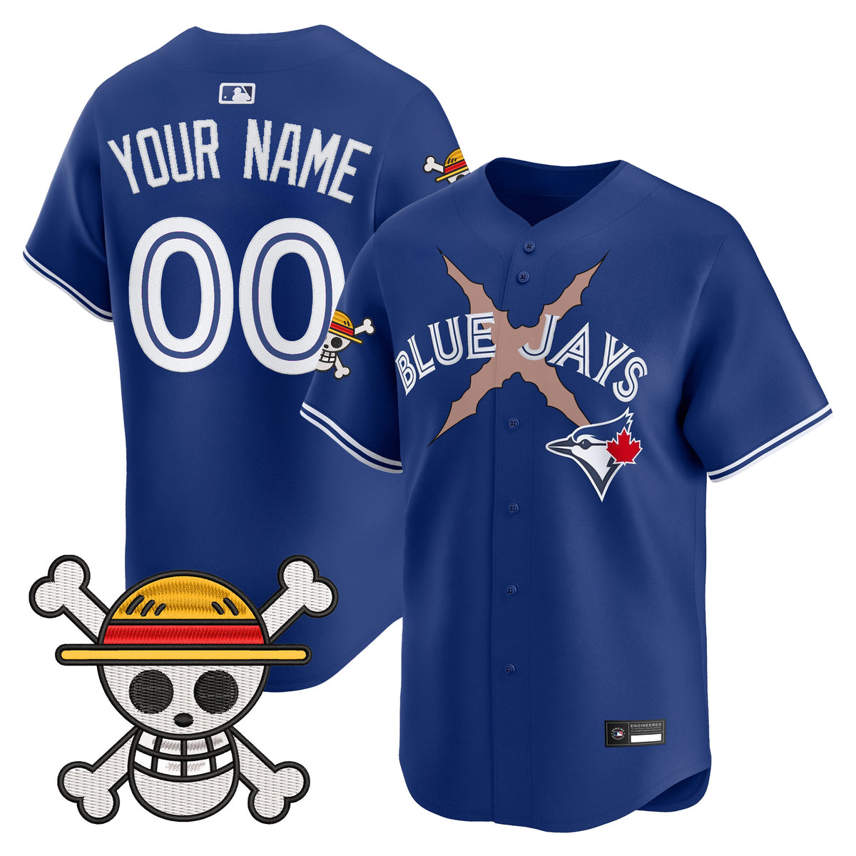 Blue Jays x One Piece Vapor Premier Limited Custom Jersey - Stitched