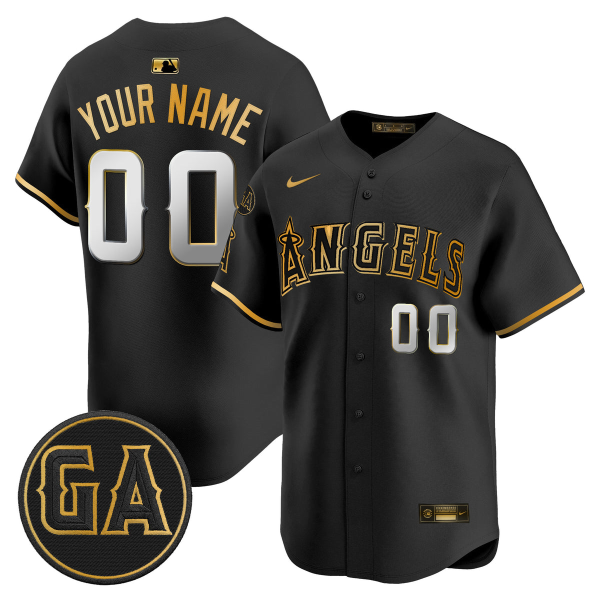 Los Angeles Angels 'Garret Anderson Tribute Patch' Vapor Premier Limited Custom Jersey - All Stitched