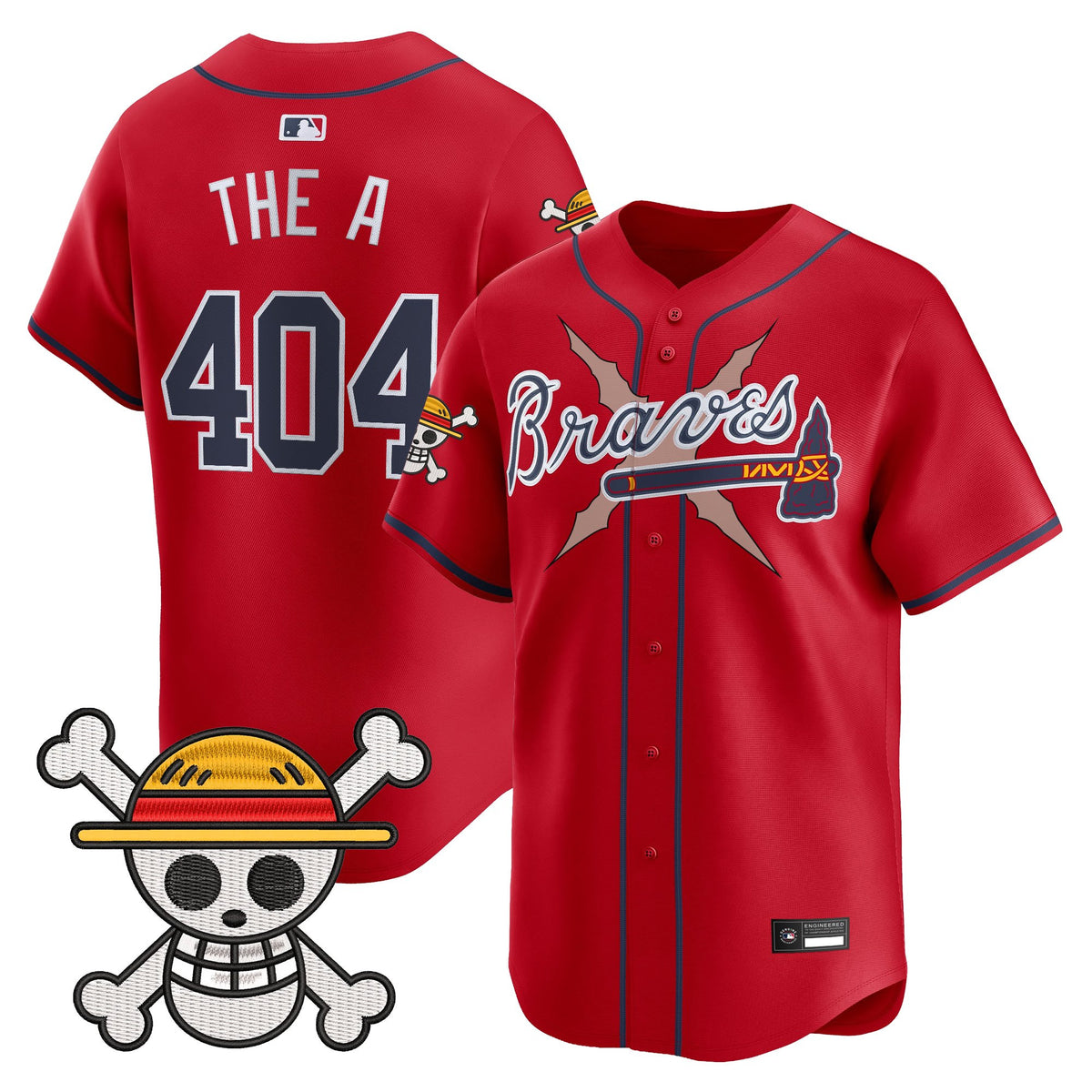 Men's Atlanta Braves x One Piece Vapor Premier Limited Jersey - Stitched